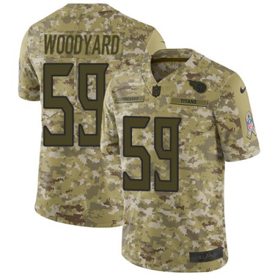 Nike Tennessee Titans #59 Wesley Woodyard Camo Men's Stitched NFL Limited 2018 Salute To Service Jersey Men's